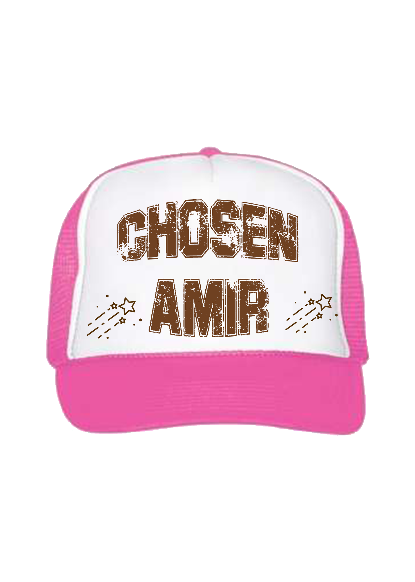 Pink & Brown CA Trucker hat – Chosen Amir